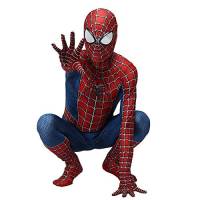 ZXDFG Costume Spiderman Homecoming,Costume Spiderman Bambino Halloween Carnival Cosplay Spider-Man Maschera 3D Stampa Supereroe Costumi Spiderman,Spandex/Lycra