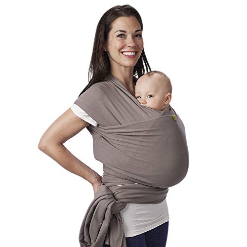 Boba Wrap - Fascia Elastica Porta Bebè Neonato, Portabimbo Facile da Indossare (Grey)