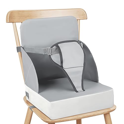 Sitzerhöhung Rialzo da Sedia per Bambini, 3-punto Cintura Cuscino di Seat Baby PU Impermeabile Portatile Elevation