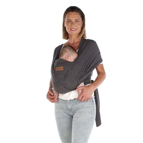 Jané Cocoon, Fascia Avvolgente, Neonati Prematuri, Ergonomico, Fino a 20 kg, 5 Metri Lungo, Morbido e Fresco, Grigio