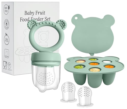 Ciuccio Mam Frutta - Ciuccio Frutta Neonati 4M+ - Stampo per Ghiaccioli al Latte Materno - Silicone Morbido Senza BPA - Facile da Pulire - Regalo Perfetto per Neonati